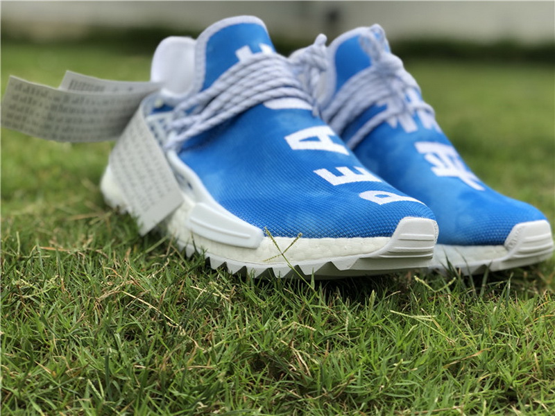 Super max Adidas NMD Human Race Pharrell China Exclusive Blue(98% Authentic quality)